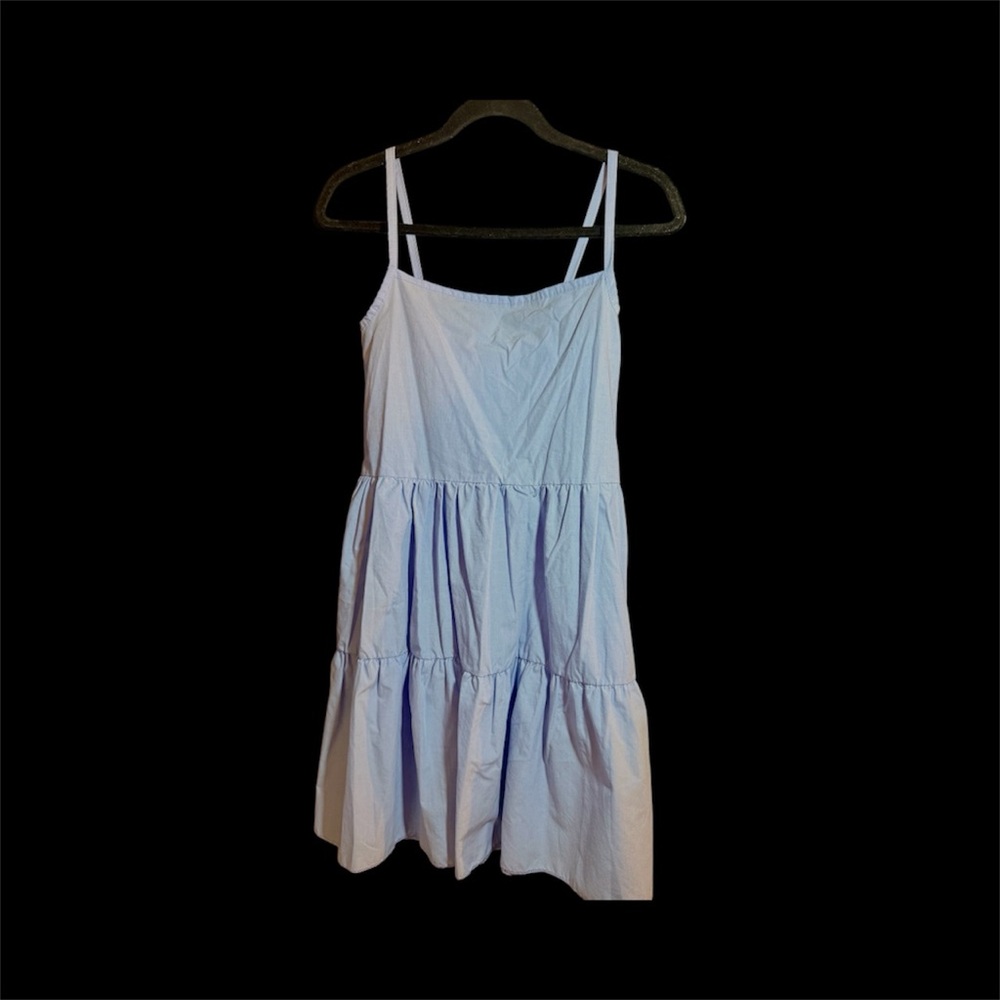 Youth Light Blue Cotton Summer Dress
